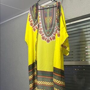 Live 4 Truth Yellow and Multicolor Swim Coverup
